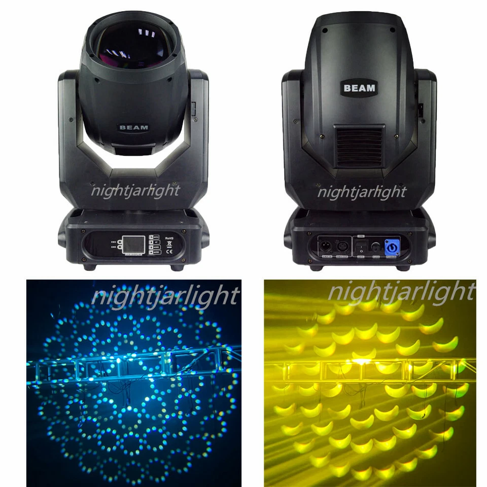 DMX 8R 250W moving head beam light spot wash rainbow effect 3in1 stage lighting - Image 2 of 4