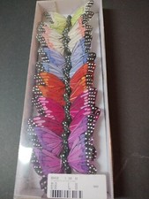 12 Piece Lot Artificial Butterflies 3.5 Colorful Craft