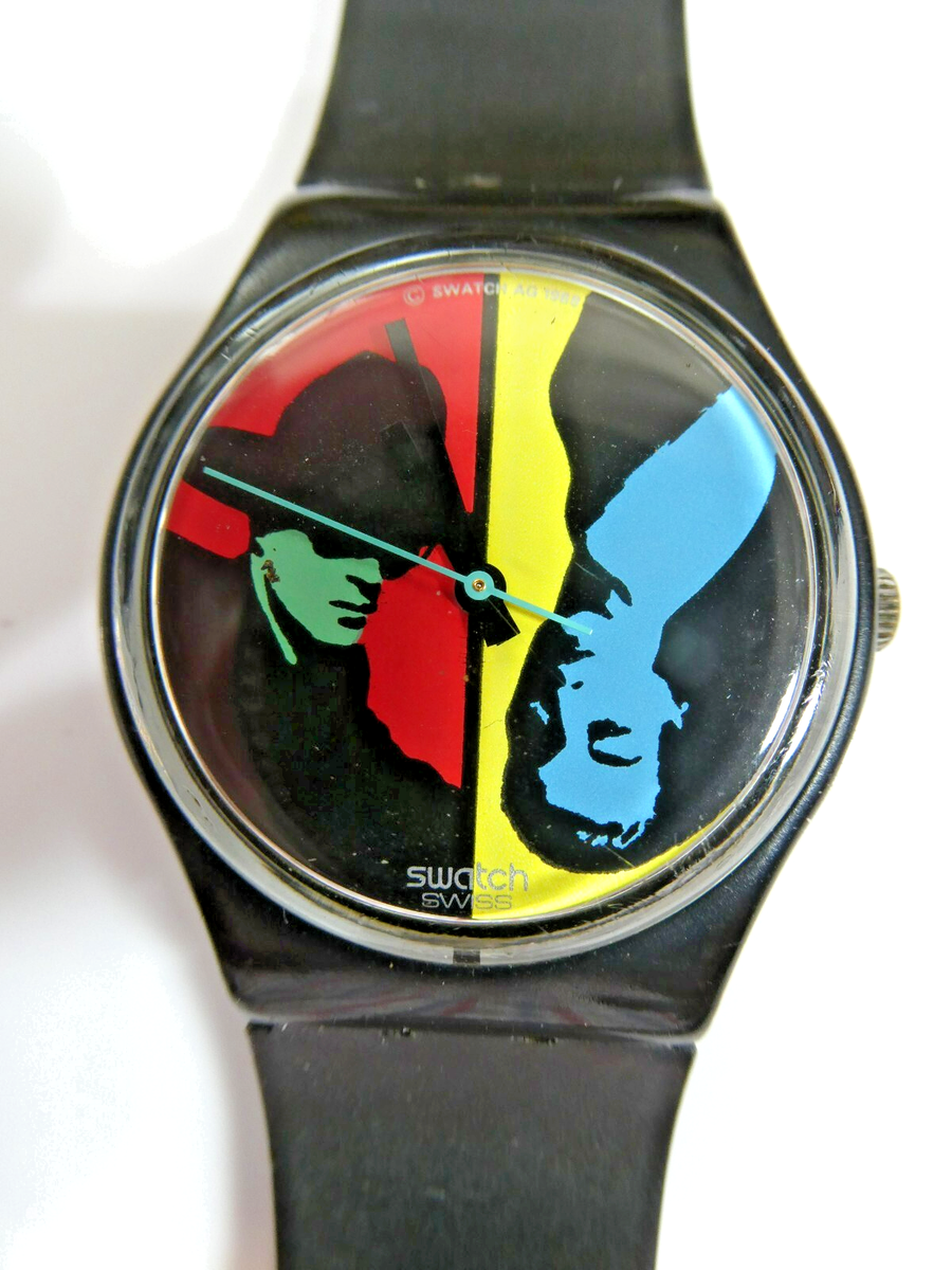 A Rare Early 1988 Swatch Watch COLOURED LOVE GB122, in VGood Cond 