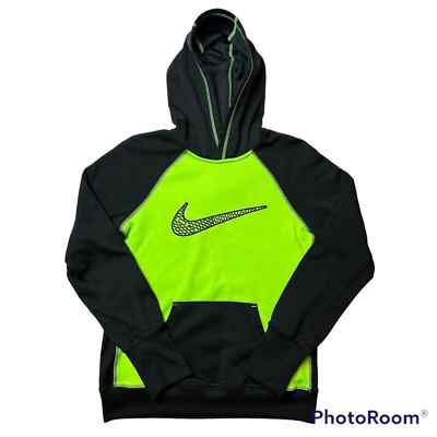 Nike womans big swoosh therma fit like green and black size medium