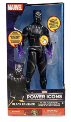 Disney Parks Marvel Power Icons Black Panther Talking Action
