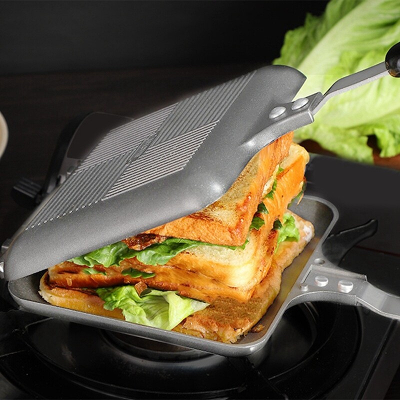 Sided Sandwich Pan for Bread Toast Breakfast Machine Kitchen Supplies