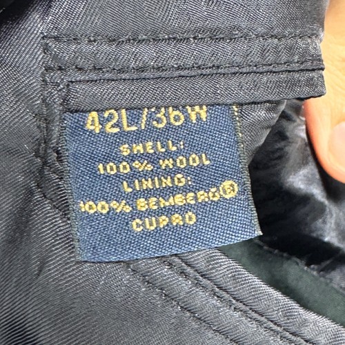 Brooks Brothers 1818 Madison Blazer Men 42L Navy Blue 2 Button 100% Wool USA - Picture 8 of 15