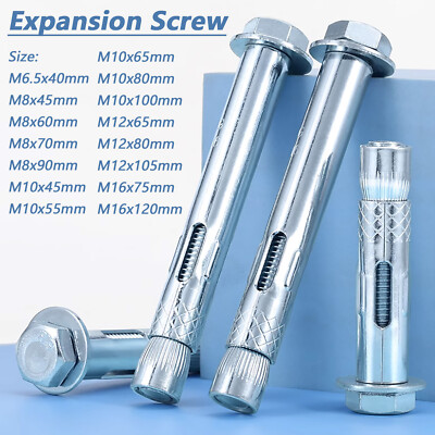 SLEEVE ANCHOR FIXING FOR MASONRY ZINC PLATED LOOSE BOLT TYPE M6.5/M8/M10/M12/M16