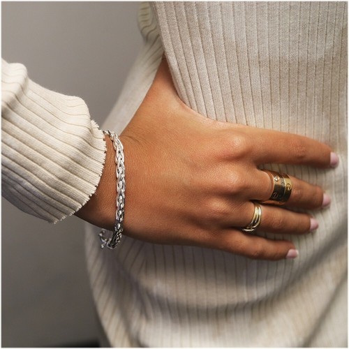 925 Sterlingsilber 5 mm Weizen Glieder Bettelarmband Kette für Männer und Frauen - 7,5 Zoll - Bild 2 von 3