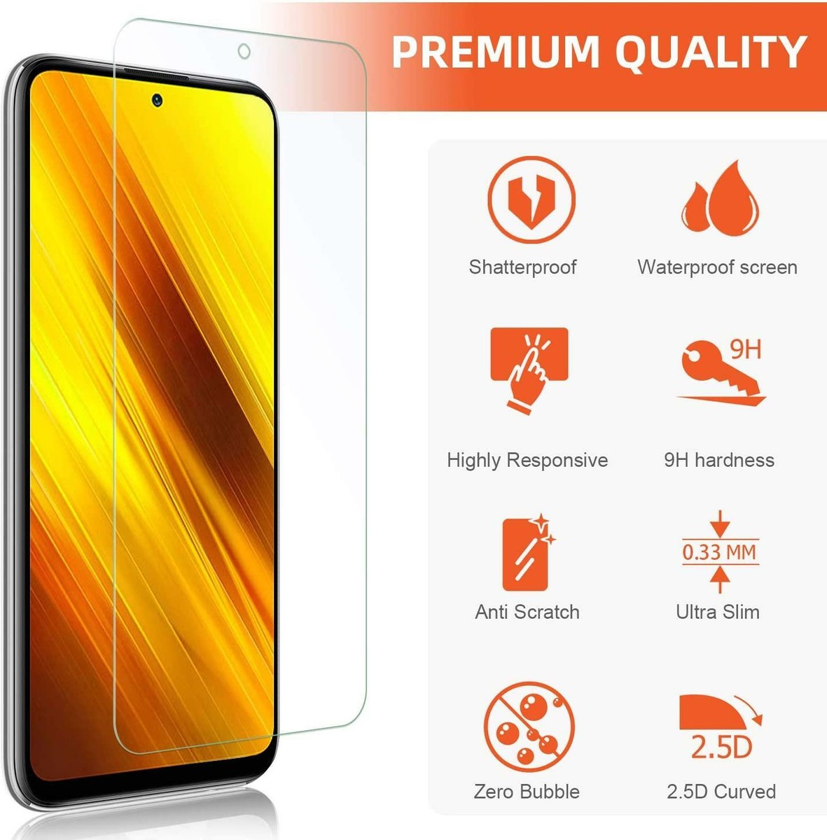 PHONILLICO Vetro Temperato Per Xiaomi Poco M4 Pro 4G [2 - Foto 6