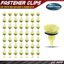 50Pcs Nylon Rocker Molding Clip Fasteners with Sealer for Toyota RAV4 FJ Cruiser