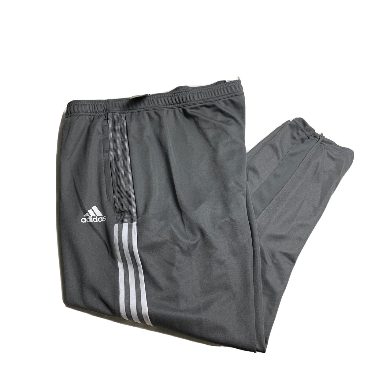 ADIDAS Team Gray TIRO 21 TRACK PANTS Tapered Leg Regular Fit Men
