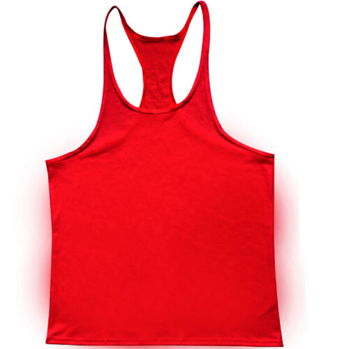 Herren Fitness Top Racerback Bodybuilding Muskel Stringer Einfarbig Tank I æ - Bild 12 von 26