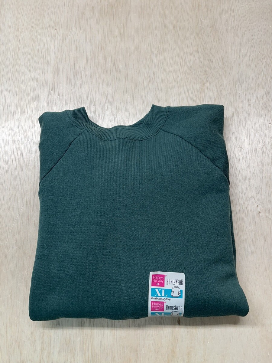 New Vintage Hanes Her Way Crewneck Sweatshirt XL USA 90s | eBay