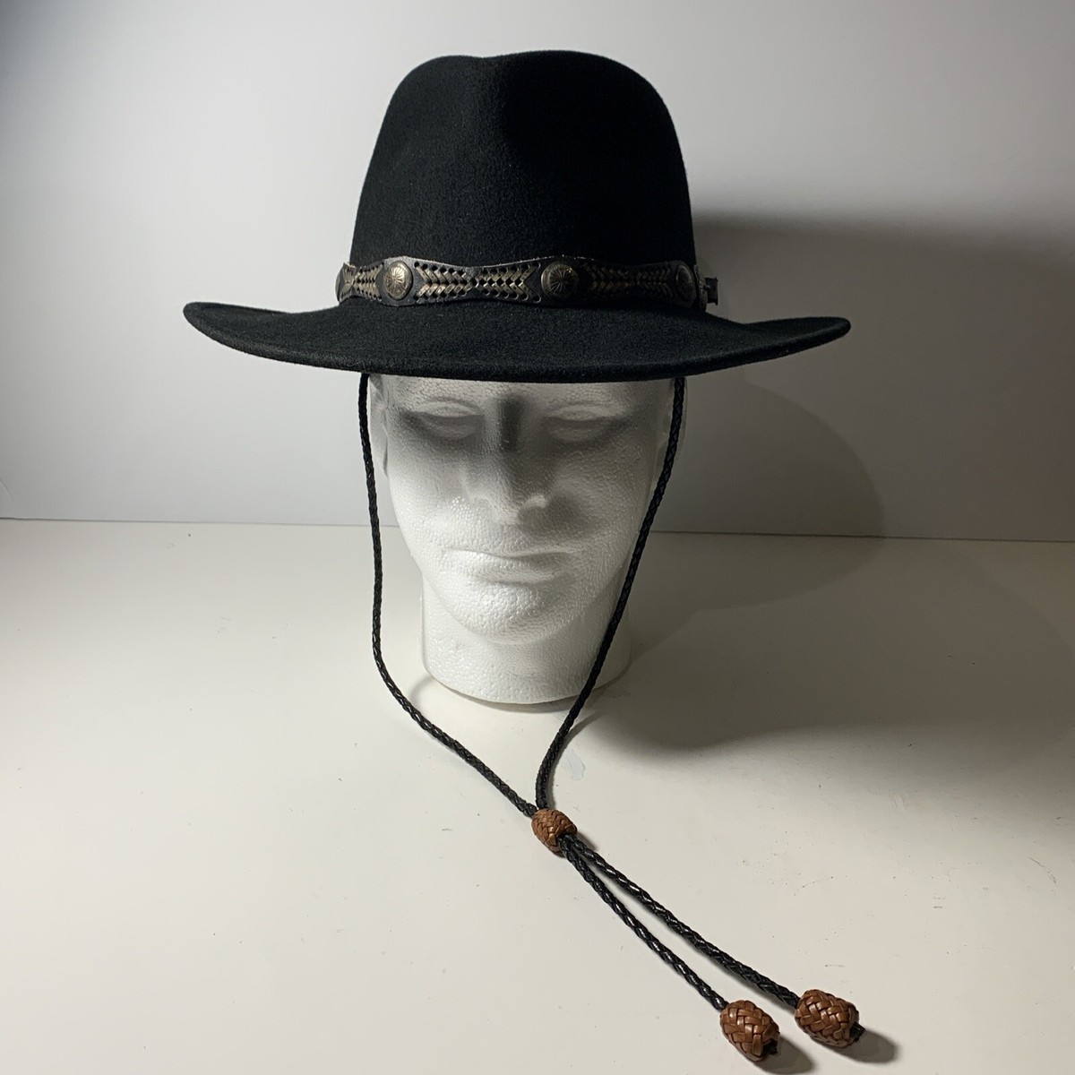 Golden gate hat co black wool cowgirl hat size medium Little Joe Cowboy Hat Golden Gate Hat Co. Size 7 1/8 | eBay main image 3