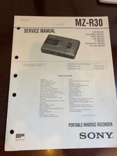 SONY MZ-R30 MZR30 MD RECORDER Service Manual FROM USA ORIGINAL  294 2080 4815
