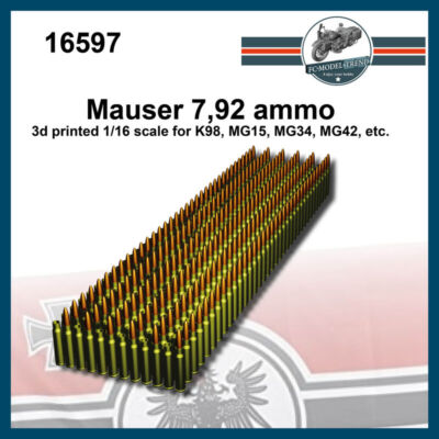 FC Model Trend 1/16 Mauser 7.92mm Ammo for K98, MG15, MG34, MG42, etc