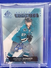 2015-16 SP Game Used Rookies Auto Joonas Donskoi San Jose