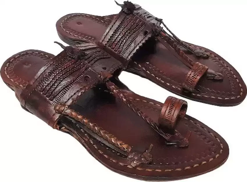 Mens Jesus sandals kolhapuri buffalo leather flat jutti KM3 ethnic US size 7-11
Opens in a new windo