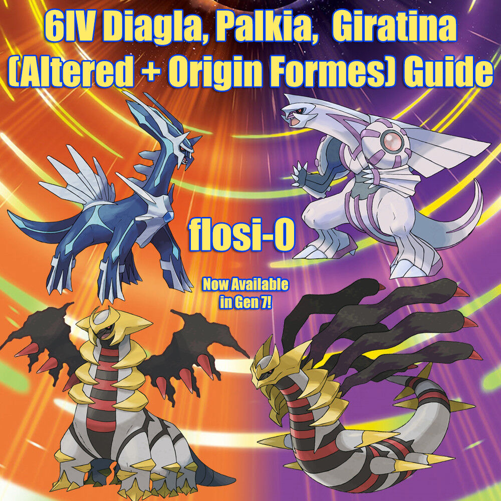 Shiny Dialga/palkia/giratina Pack Bundle 6IV Pokemon 