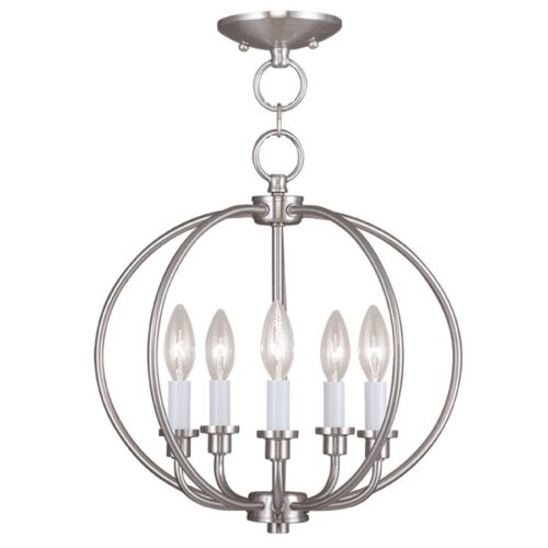 Livex Lighting Milania Convertible: Chain Hang/Ceiling Mount - 4665-91