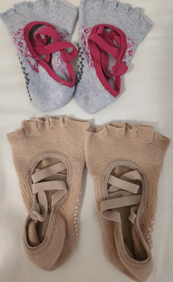 Calcetines Toe Sox Grip Pequeños 6-9.5 Buen Estado *2 Pares* Foto 3 de 4