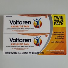 Arthritis Pain Relief Topical Gel Anti Inflam Twin Pack 3.53Oz Exp 2027 