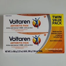 Arthritis Pain Relief Topical Gel Anti Inflam Twin Pack 3.53Oz Exp 2027+