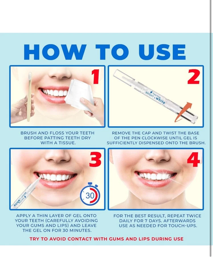 Venus Visage Award 获奖牙齿美白笔 2 笔 20 + 使用低灵敏度 — 第 4/4 张图片