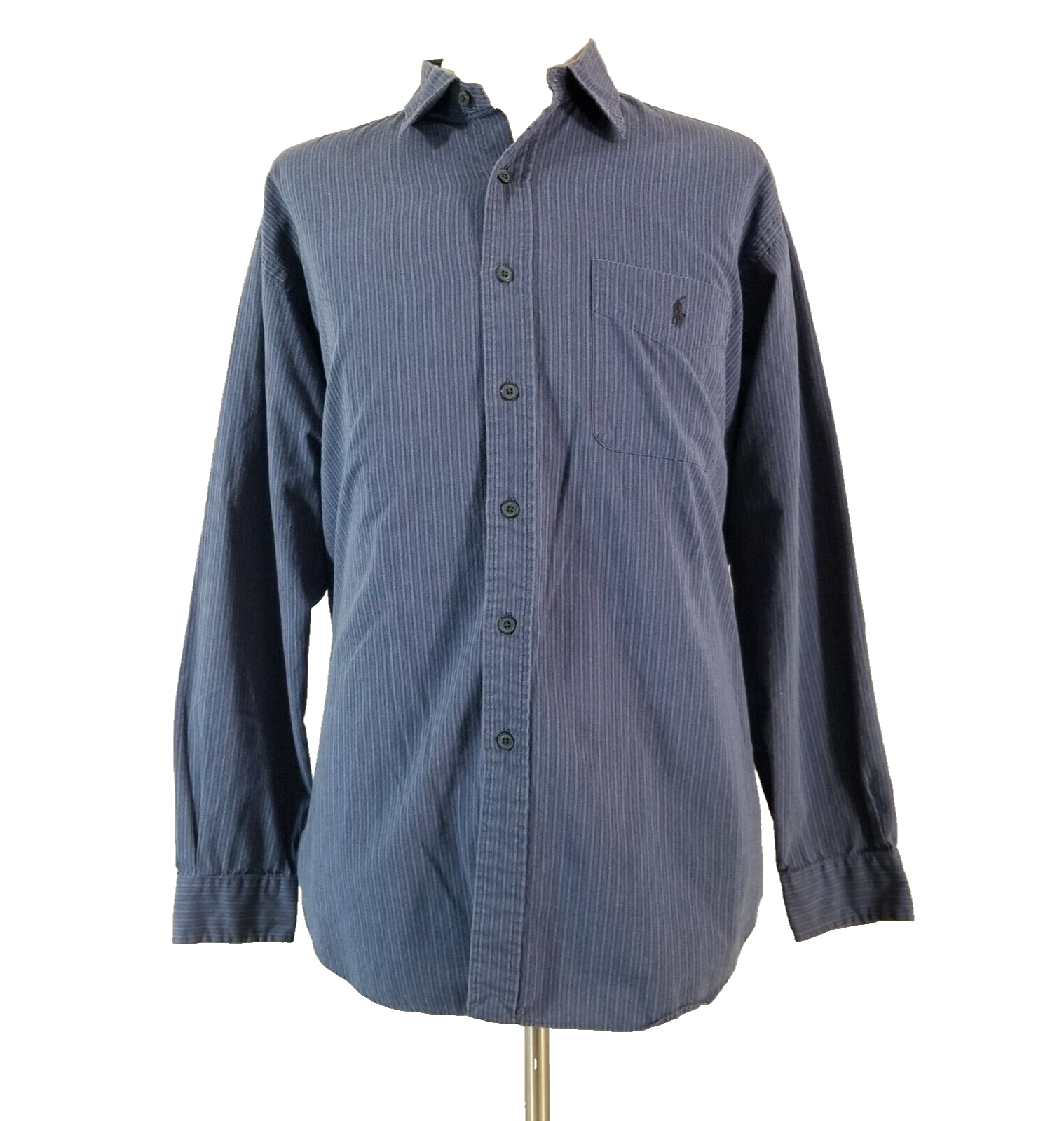 Polo Ralph Lauren shirt mens large Lowell Sport blue long sleeve button up prep