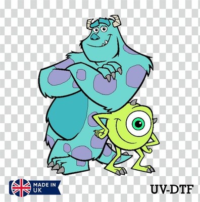 Monsters University UV DTF Aufkleber - Glas Laptop Becher Tasse jh201
