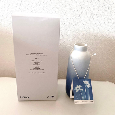 BTS RM Indigo Vase 20cm official Goods KPOP | eBay