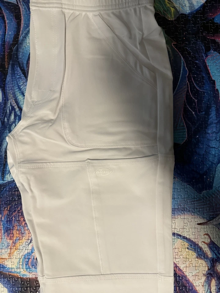 Pantalones Médicos Dickies Carga Blancos XS NUEVOS ENVÍO GRATUITO Foto 4 de 4