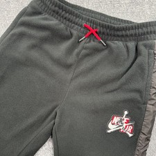 Nike Jordan Fleece Jogger Pants XL Black Red Logo Gym Athletic Youth Boys