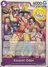 • Kouzuki Oden • OP13-063 3rd Anniversary Stamp Buggy Shanks One Piece TCG NM