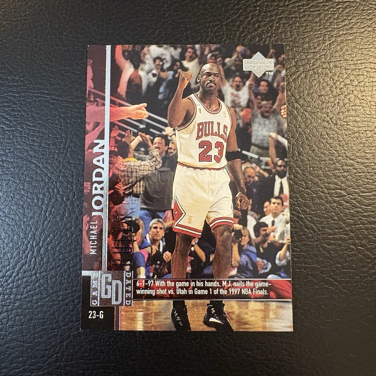 1997-98 Upper Deck Michael Jordan # 18 Chicago Bulls Series One Game Dated