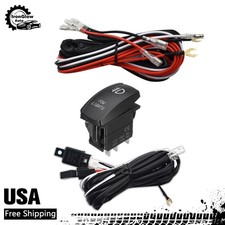 Replacement Fog Light Wiring Harness Fuse Laser Rocker Switch Relay 12V Red LED