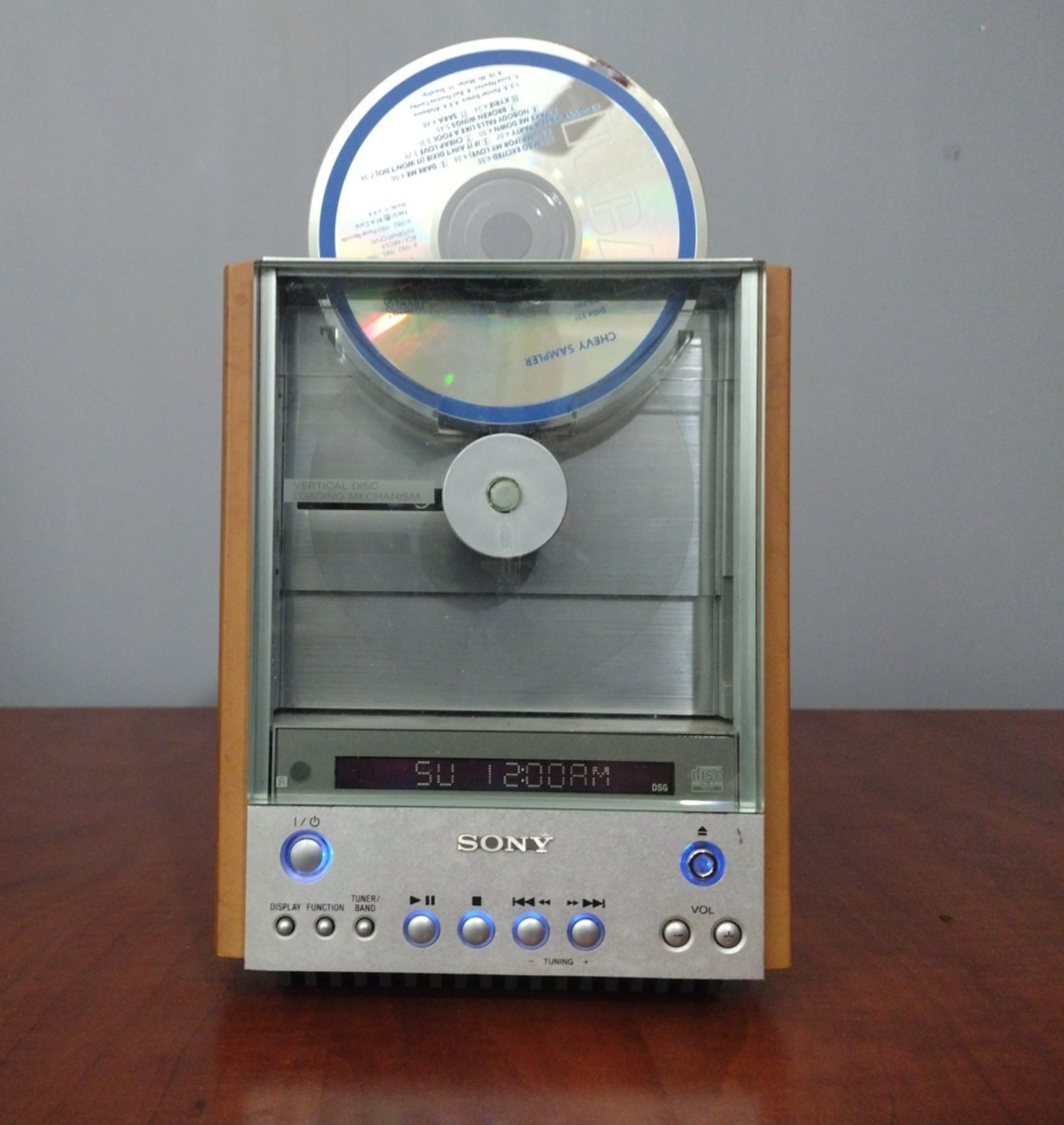 Sony CMT-EX1 Vertical CD Mini System Player AM FM No Speakers