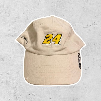 Vintage Jeff Gordon #24 NASCAR Hat Beige Cap Chase DuPont