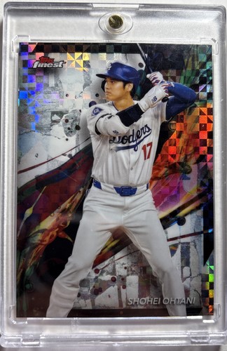 2024 Topps Finest Shohei Ohtani Common Checkerboard Refractor Dodgers #100