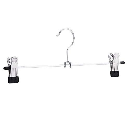 Cintres à pinces métalliques de rangement pour jupes, pinces réglables en acier