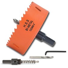4 inch Hole Saw with Arbor for Metal Wood Plastic, 102mm Bi-Metal Hole Cutter fo