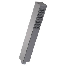 Nuie Brushed Pewter Minimalist Square Shower Handset - HO710