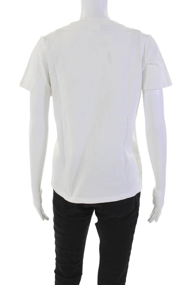 Camisa de manga corta BAPE A Bathing Ape para mujer blanca de algodón talla pequeña Foto 3 de 4