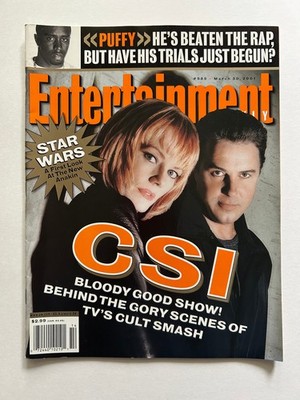 Entertainment Weekly March 30 2001 CSI William Petersen Marg Helgenberger Reba