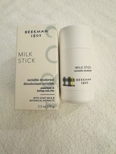 BEEKMAN 1802 Milk Stick Invisible Deodorant Aluminum Free Full Sz 2.5oz/75g NEW