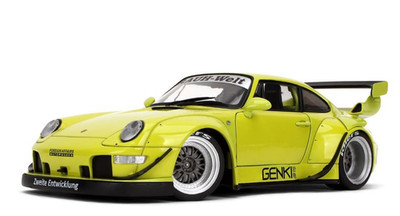 1/18 PORSCHE 911 RWB Pink Slip RAUH-Welt BEGRIFF Genki Model Car