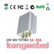 DC DC Converter 24V 36V to 48V 3A-30A Step Up Boost Voltage Regulator Car Auto