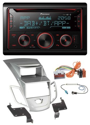 Pioneer 2DIN DAB MP3 Bluetooth USB CD Autoradio für Ford Fiesta 2008-2010 Displa