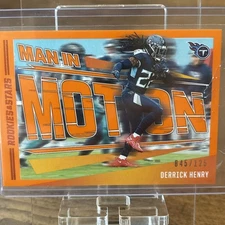 2023 Panini Rookies & Stars Man in Motion Derrick Henry /125 Orange Titans