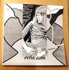 THE CRAMPS 6" flexi PETER GUNN Russian 2 diff.  vinyl col. YELLOW, BLUE