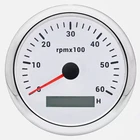 85mm Waterproof Tachometer Gauge 0-6000RPM RPM Meter for Boat Car Truck US