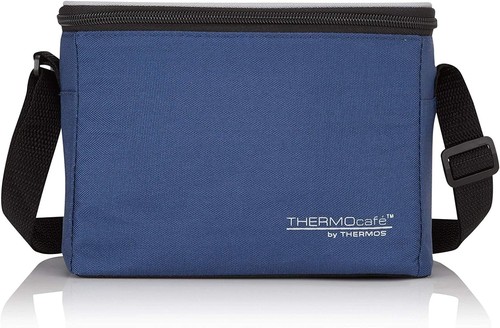 Thermos Thermocafe Kühltasche 6 Dosen Thermo Brotdose Picknick Camping Blau 5L - Bild 3 von 3