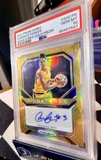 2021 Panini Prizm Candace Parker /10 Signatures GOLD Auto SG-CPK PSA 10 π